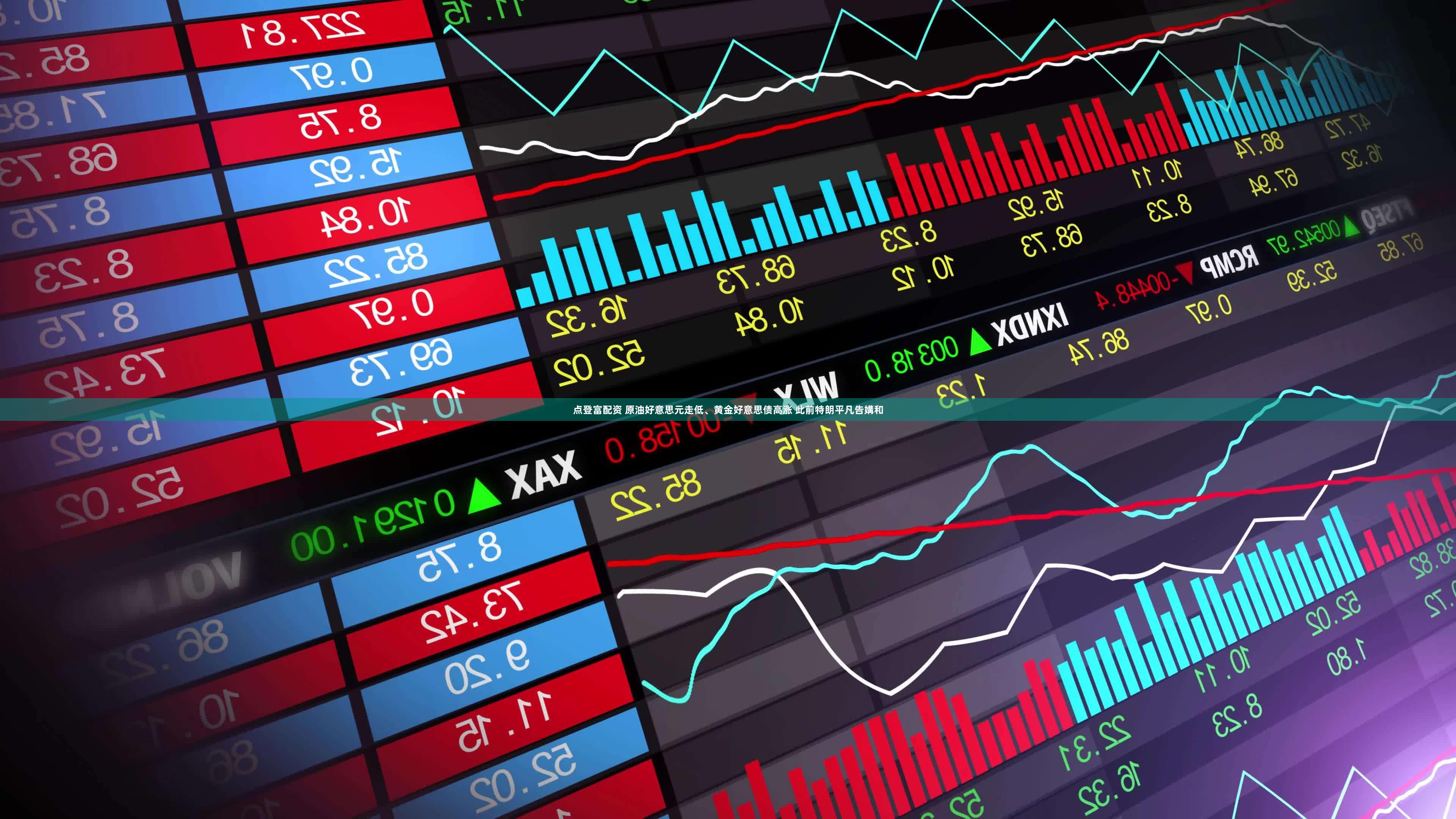 点登富配资 原油好意思元走低、黄金好意思债高涨 此前特朗平凡告媾和