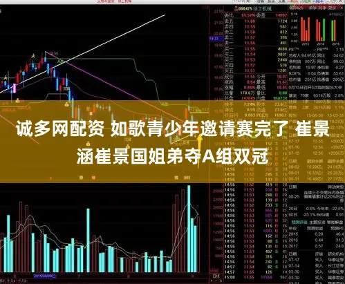 诚多网配资 如歌青少年邀请赛完了 崔景涵崔景国姐弟夺A组双冠